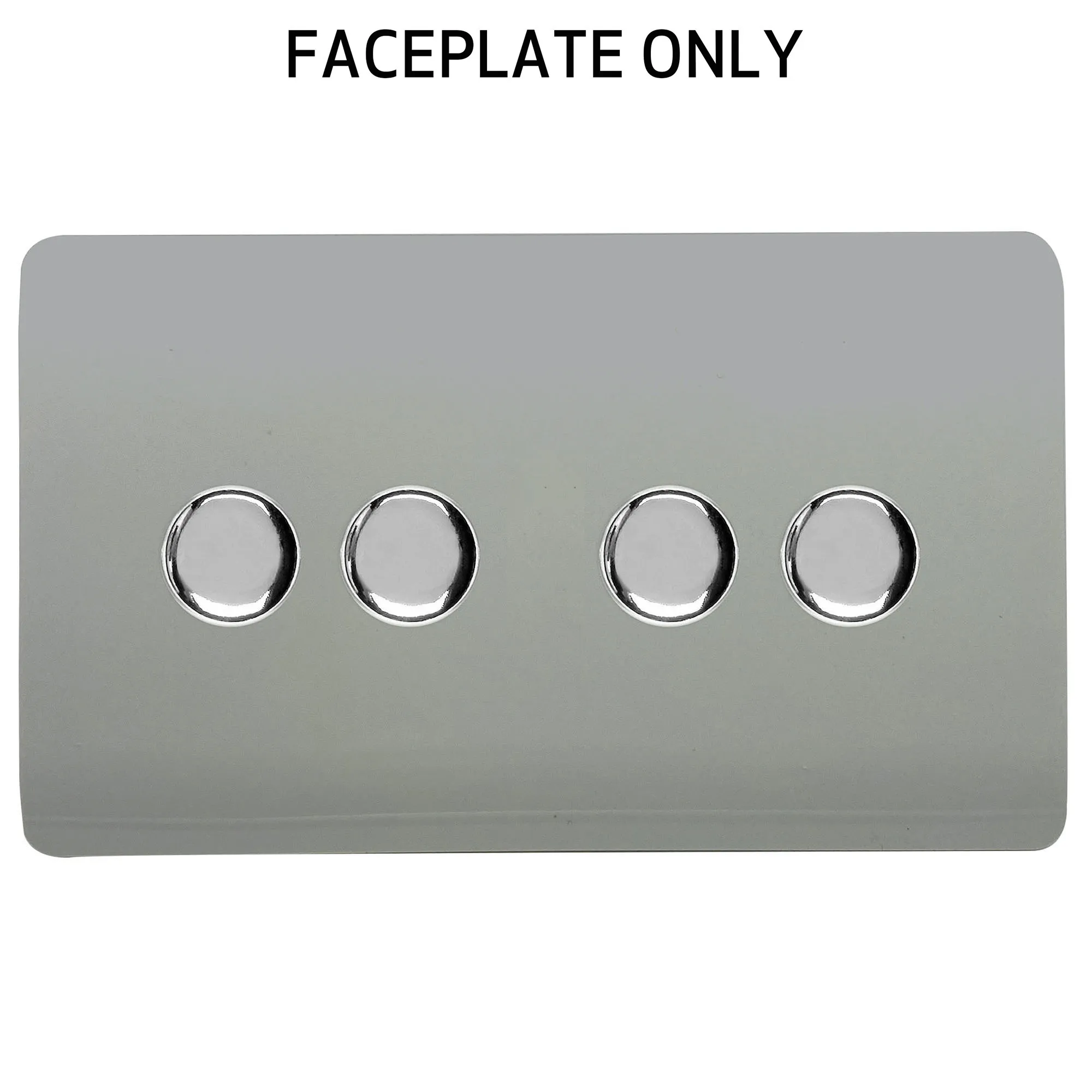 Platinum Silver Spare Plate Wiring Accessories Trendi Decorative Screwless